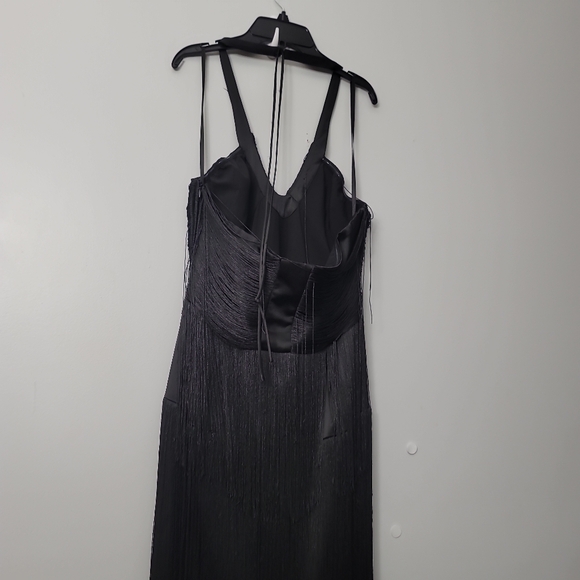 Antonio Melani Xandra Halter Neck Fringe Dress - Picture 7 of 9